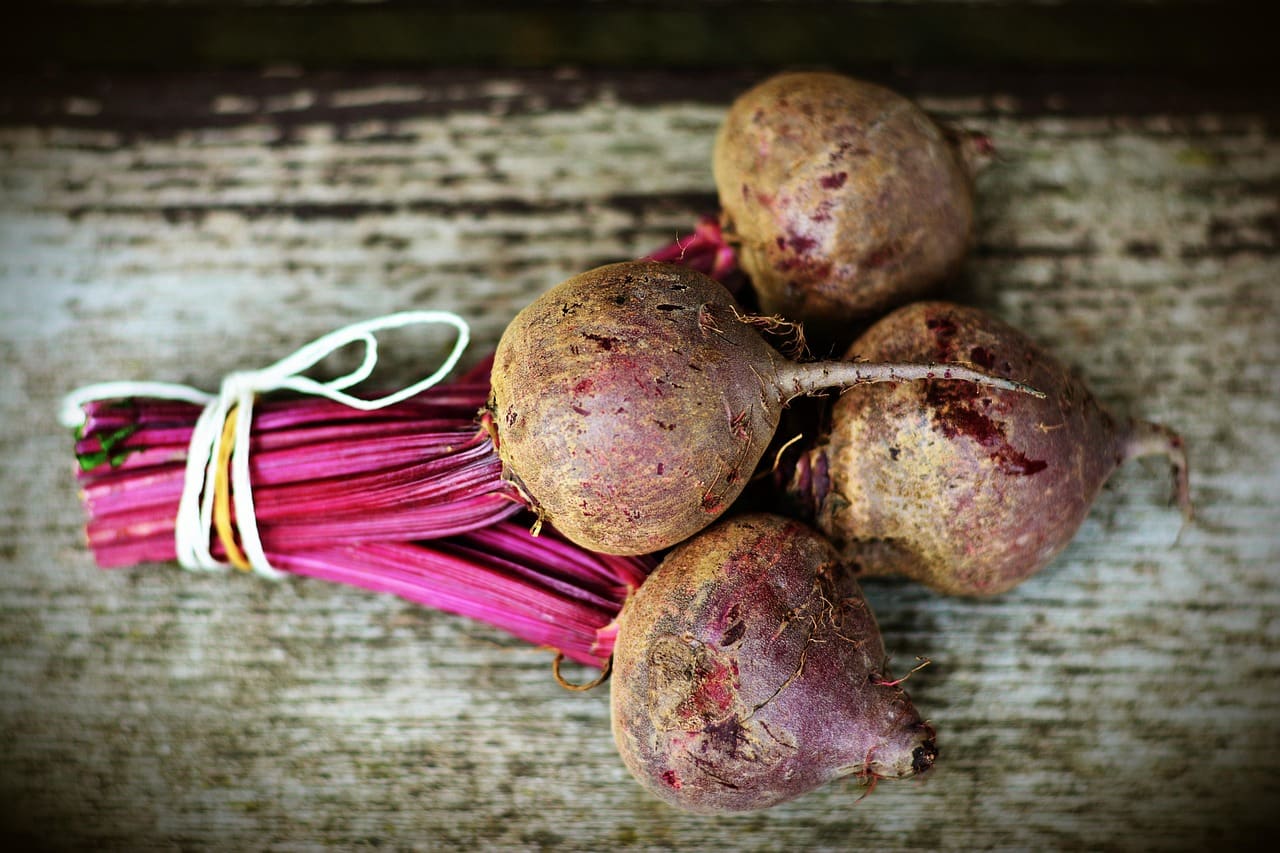 Farm fresh produce in a rustic box